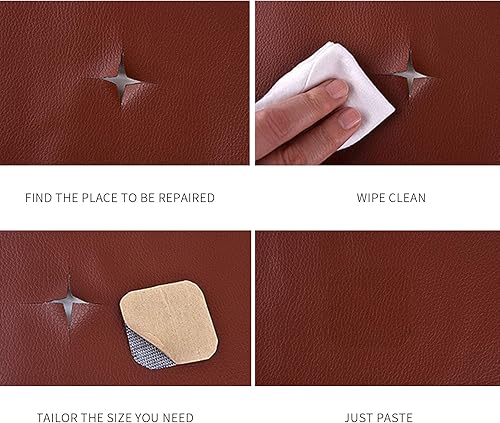 Miniatura 5 de Calcomanías autoadhesivas de cuero para sofá calcomanías de reparación de cuero de simulación utilizadas en sofás muebles asientos del conductor