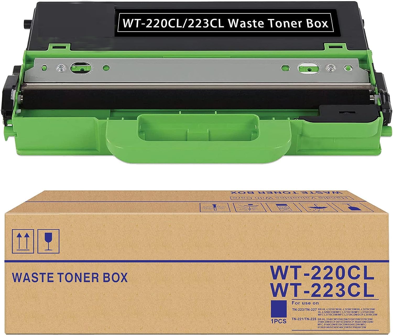 SkyCompatible 1 Pack WT-223CL / WT-220CL Waste Toner Box for DCP-L3551CDW L3510CDW MFC-9330CDW HL-3140CW 3170CDW L3210CW L3230CDW L3270CDW L3290CDW MFC-L3710CW L3770CDW 9130CW printers
