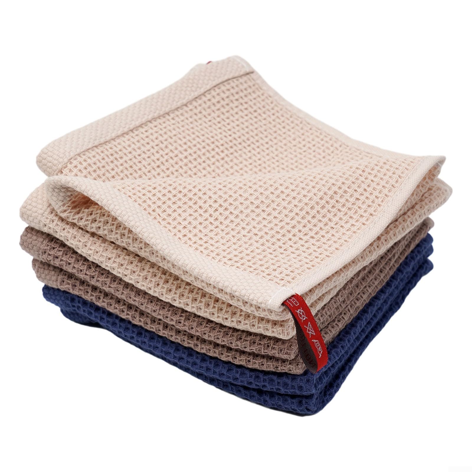 Bayetas de cocina duraderas y suaves de 34x34cm, pack de 6 trapos multiusos para el hogar