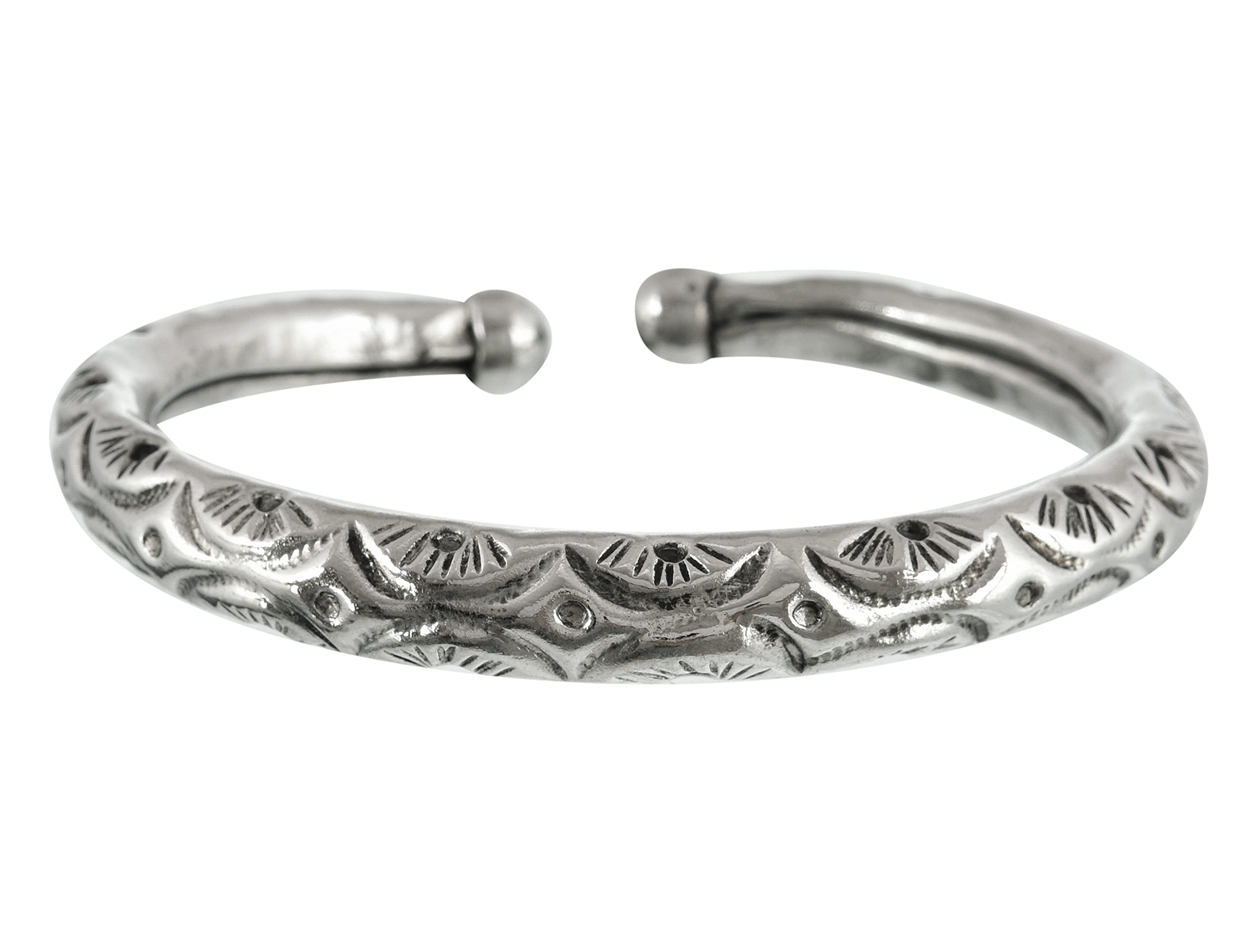 Rosy Style Oxidised Silver Traditional Rajasthani Design Bangles For Women (Kada-Anklets) (B097PC375N) Amazon Price History, Amazon Price Tracker