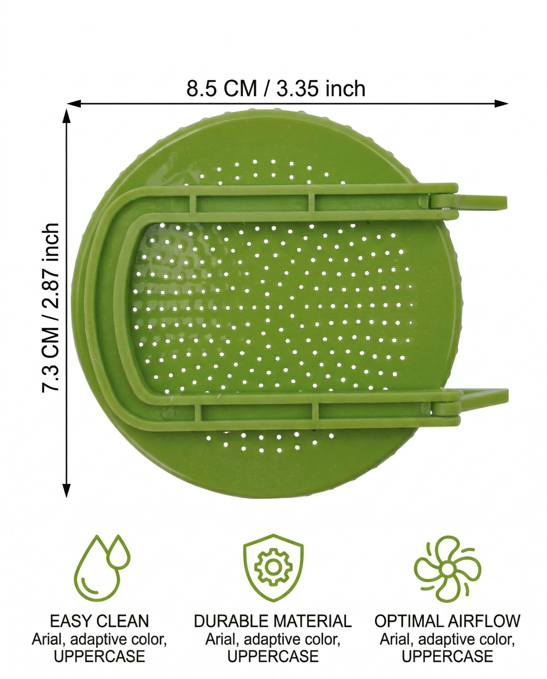 Couvercle de Germination 1 Pcs, Germoir avec Support Incliné pour Bocaux Large Ouverture. Grille Aérée, Ventilation Optimale, Drainage Facile pour Germes Saines & Bio.