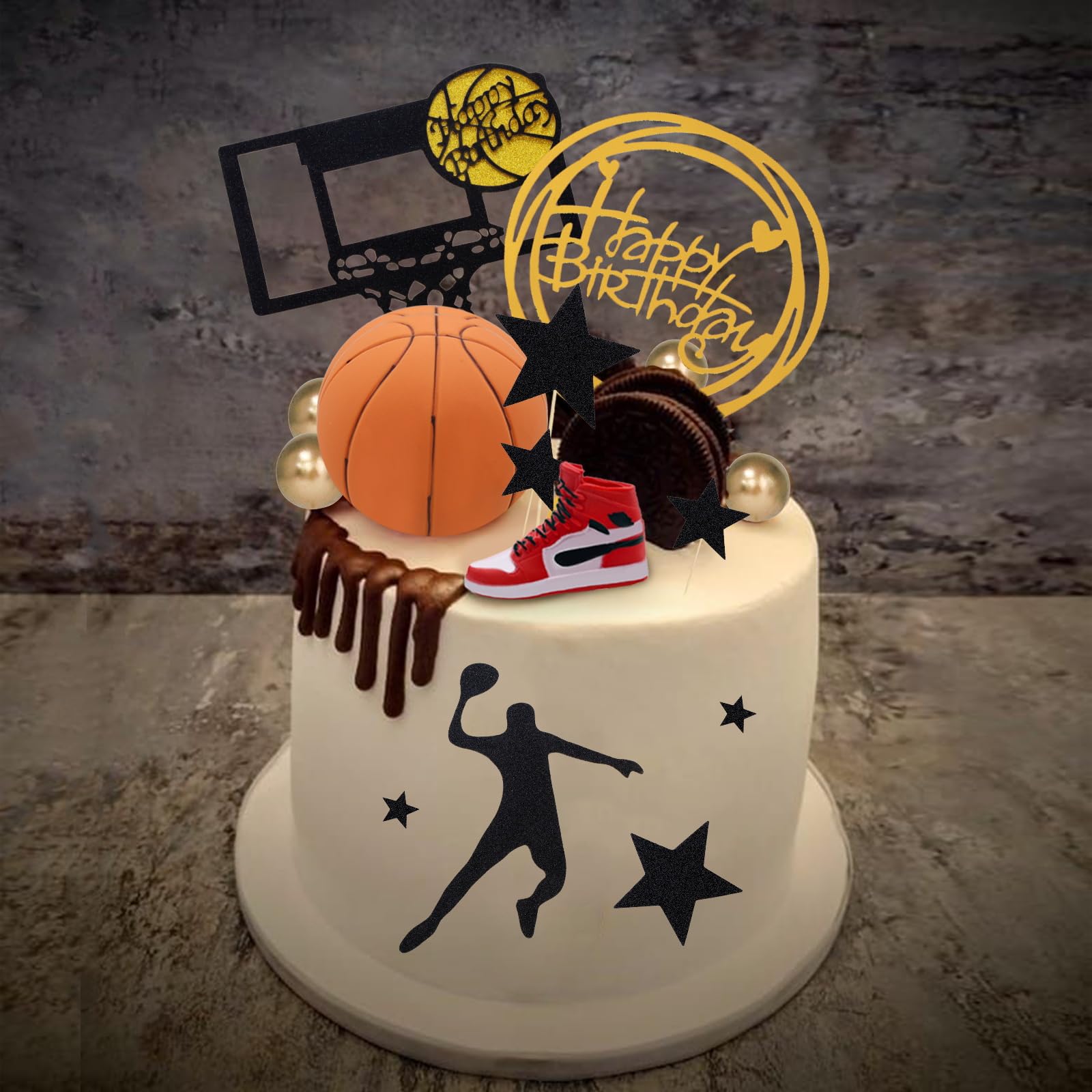 17 Decorazioni Per Torte A Tema Basket - Compleanni Ragazzi E Uomini