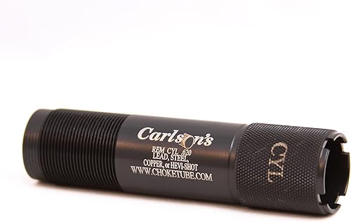 CARLSON'S Tubos de estrangulador calibre 20 para Remington cilindro  0.620 de diámetro acero azulado  Tubo de estrangulamiento de arcillas