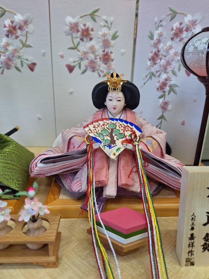 東京久月 雛人形 収納セット 東帯十二単姿 間口約42×奥行約30×高さ