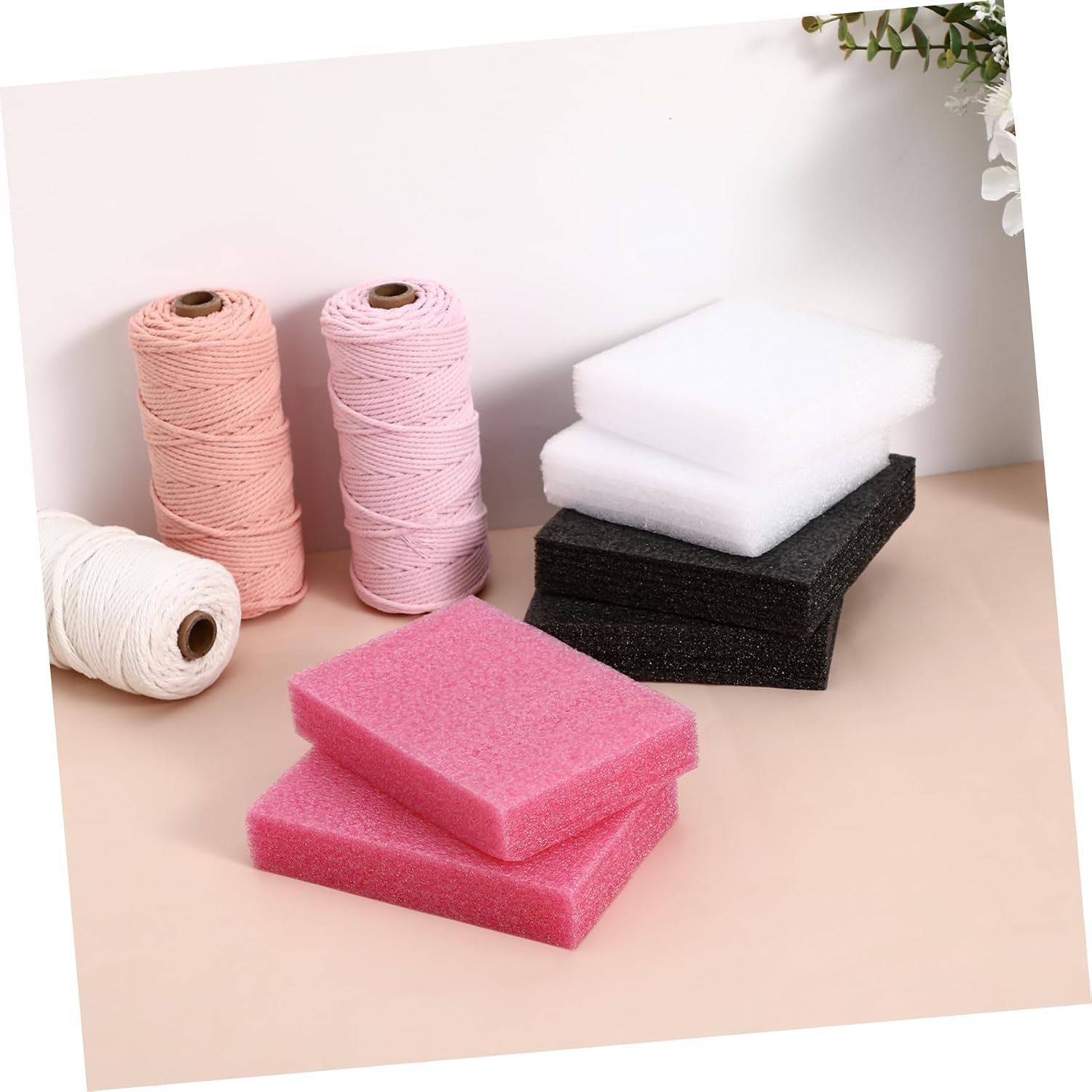 Hohopeti 30pcs Wool Needle Felting Cushion Multi- for Crafts Felting Mat for Needle Craft Projects Portable and Compact Design for Easy Storage