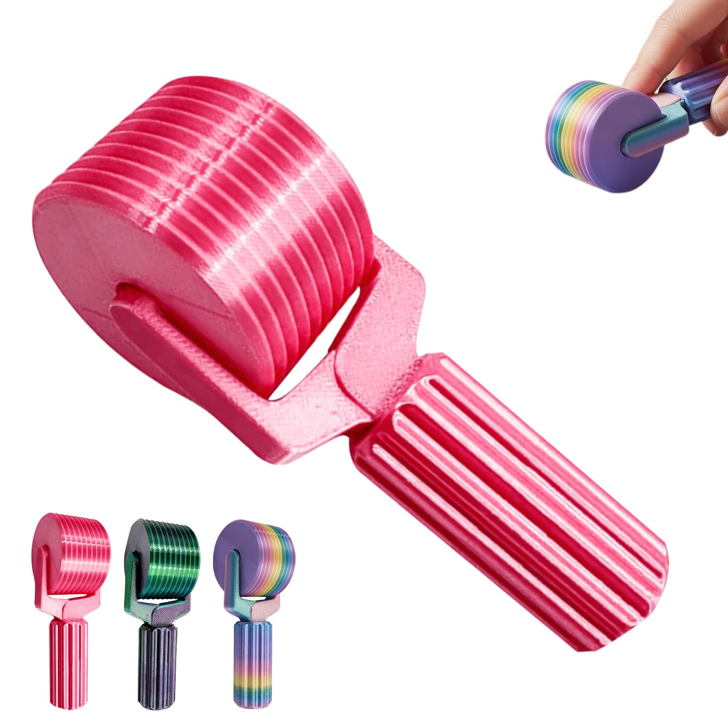 Diamond Art Roller - Diamond Painting Tools,Essential DIY Craft Tool for Rhinestone Embroidery,Easy-Grip Hand Roller, Detachable Diamond Painting Tools and Accessories (Pink)