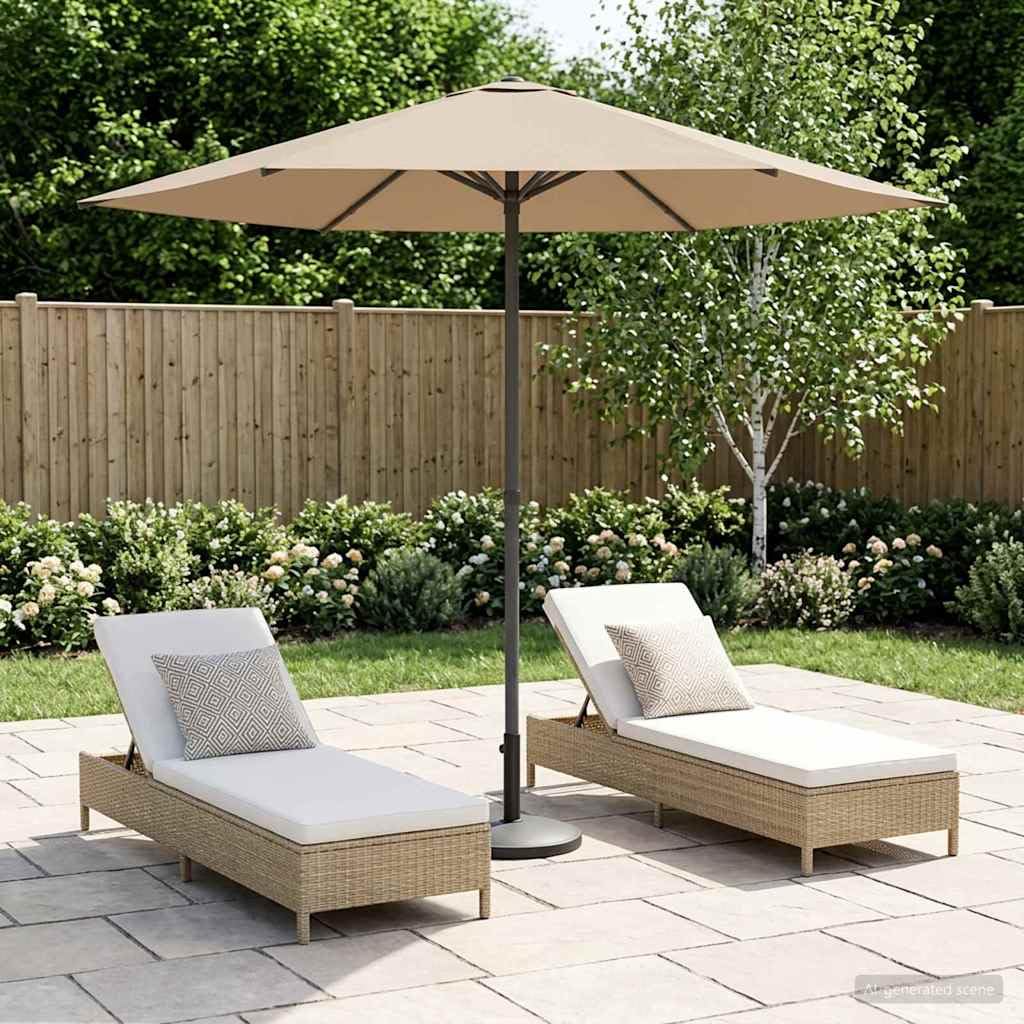 Fengshui Parasol ogrodowy 200 x 300 cm poliester prostokątny kremowy