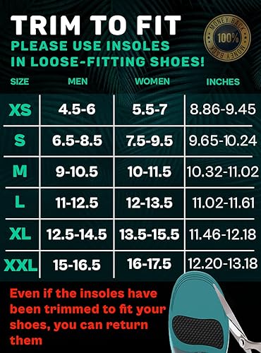 Miniatura 7 de Plantillas resistentes de soporte de arco para fascitis plantar de más de 220 libras para hombres y mujeres, inserciones ortopédicas de arco alto