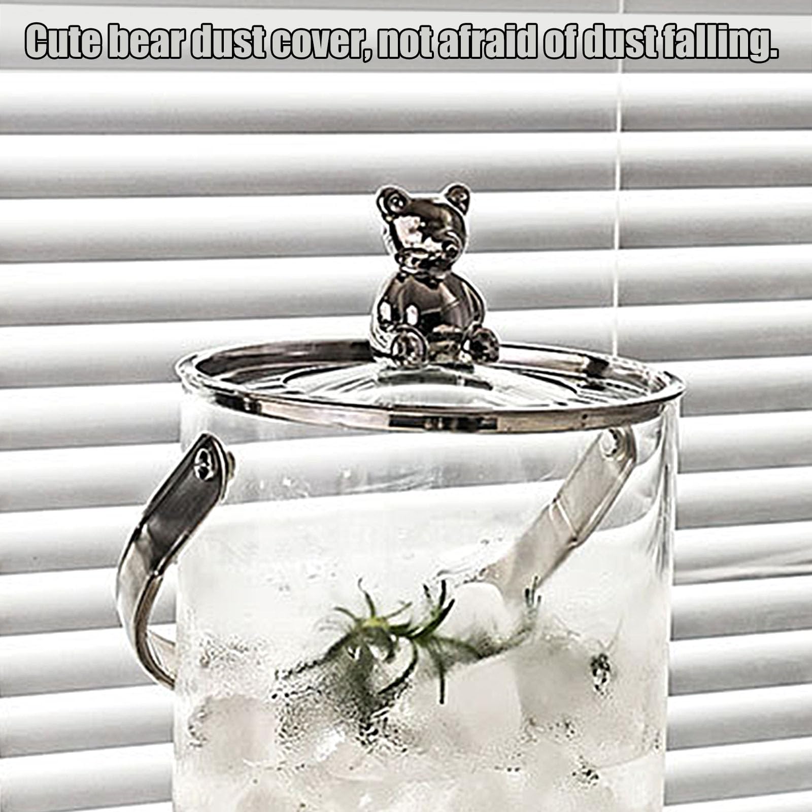 Getränkespender,Glaskaraffe,Glaskrug Mit Zapfhahn Aus Edelstahl Und Basis Aus,Wasserspender Saftspender Limonadenspender Glasbehälter Für Getränke,Silver b,3L