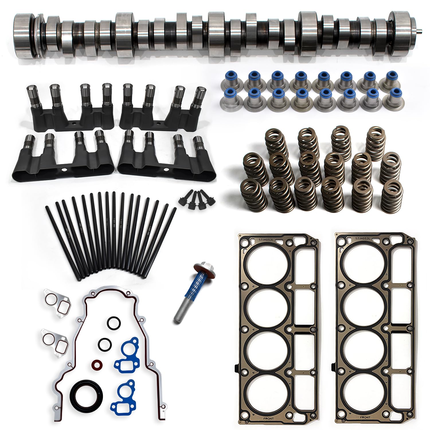 Photo 1 of BTSCAR Sloppy Stage 2 Camshaft Kit Fit for Chevrolet GMC 1997-2013 4.8L 5.3L 5.7L 6.0L LS1, LS2, LS6, LQ4, LQ9, LM7 LS Cam Kit Gen ?/?, Includes Head Gasket, Lifters, Gasket, Springs, Pushrods