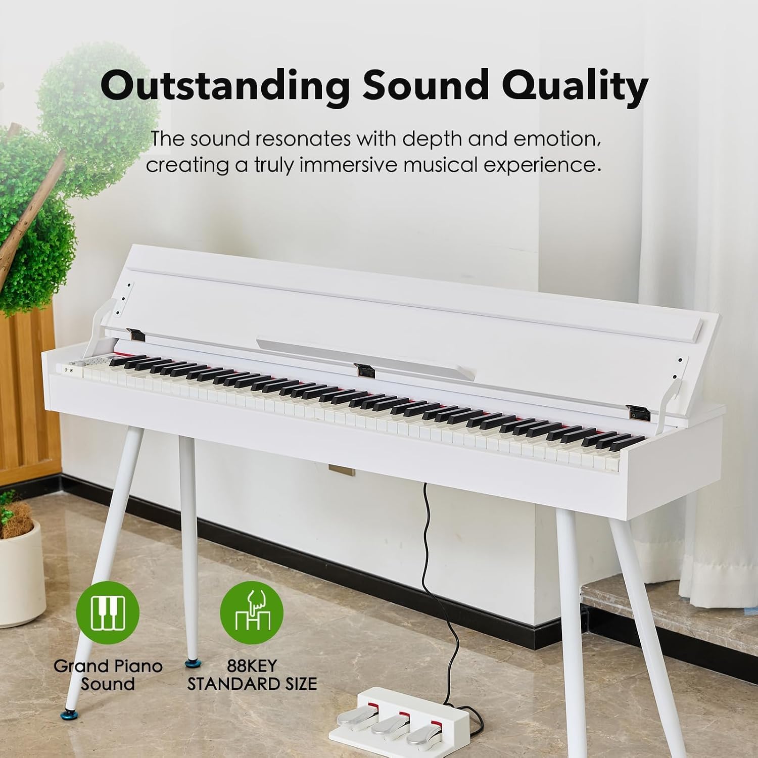 Photo 1 of KUMENG 88-Key Weighted Digital Piano