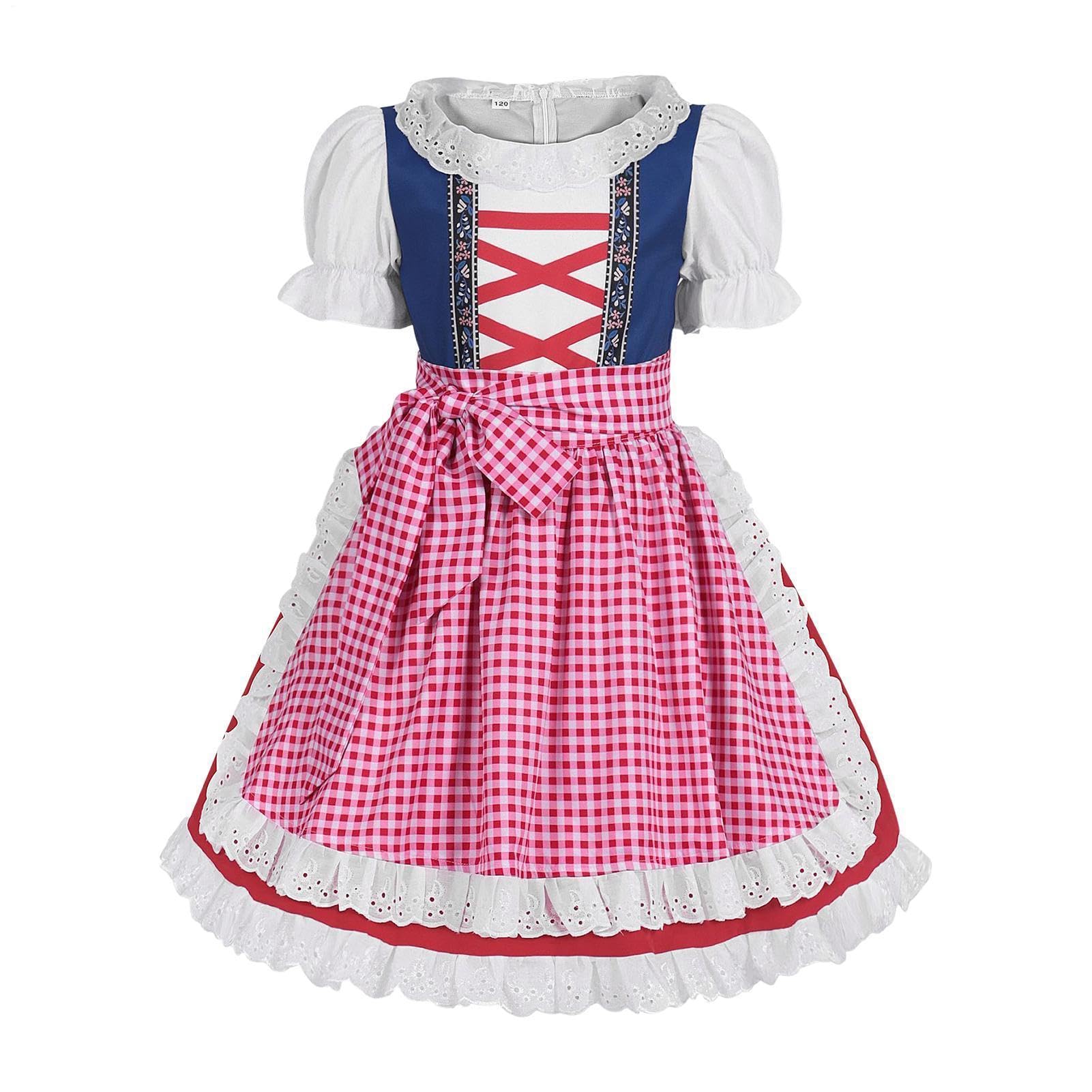Vestito tradizionale bavarese tedesco per ragazze Oktoberfest