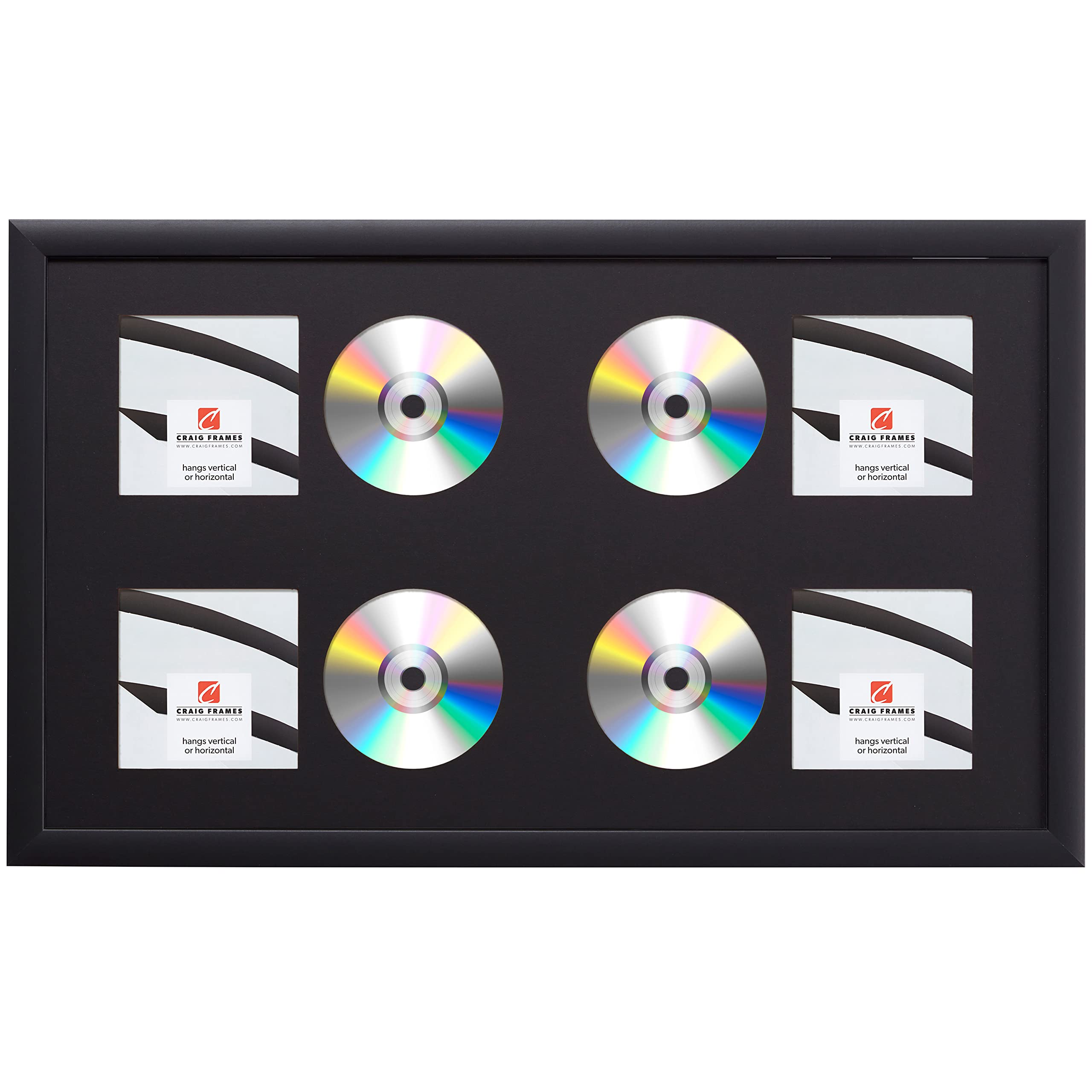 Amazon.com: Craig Frames 15x26 Black 4-CD Display Mat Complete w