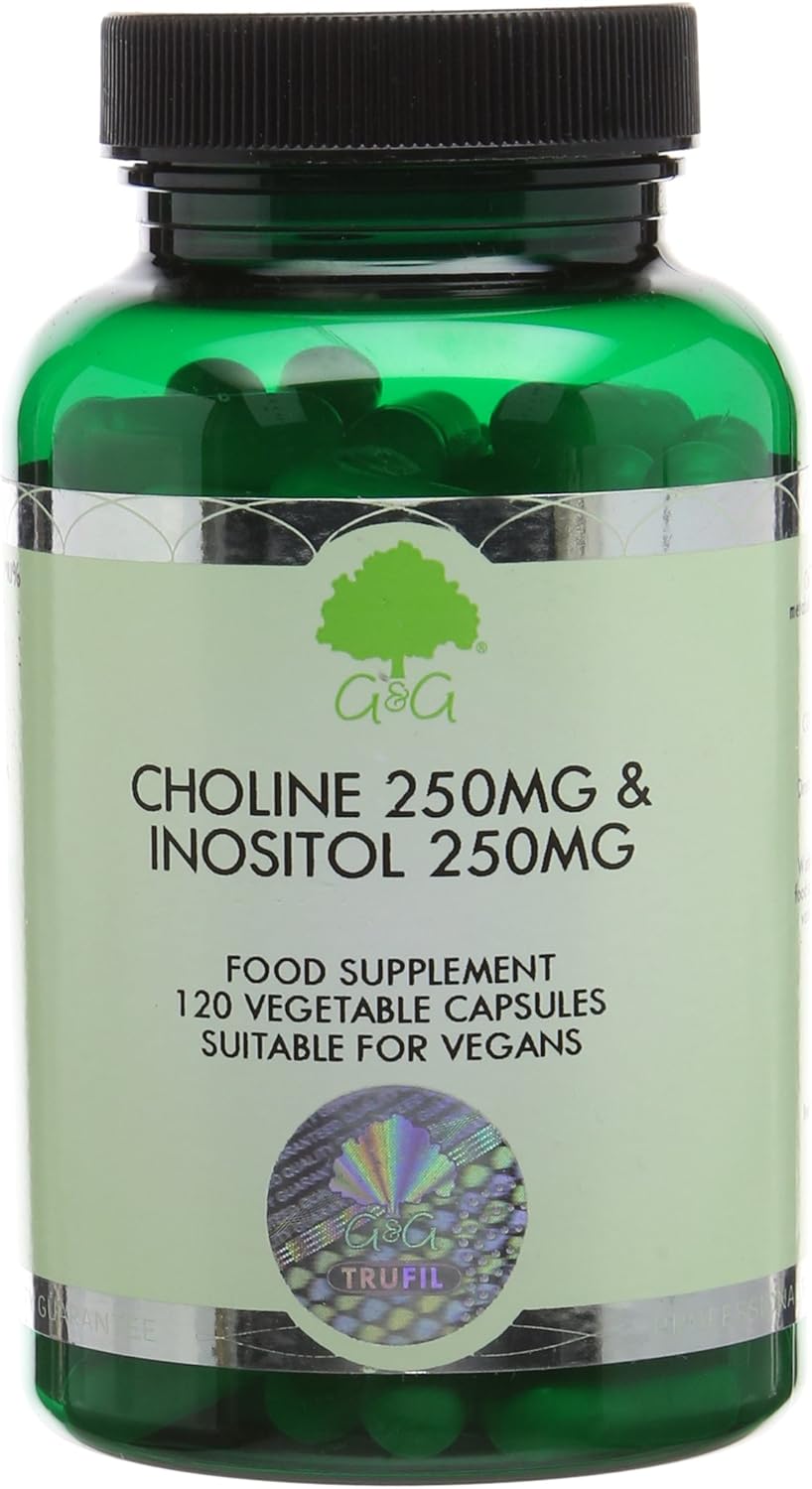 Choline (Bitartrate) & Inositol Capsules 250mg Choline & 250mg