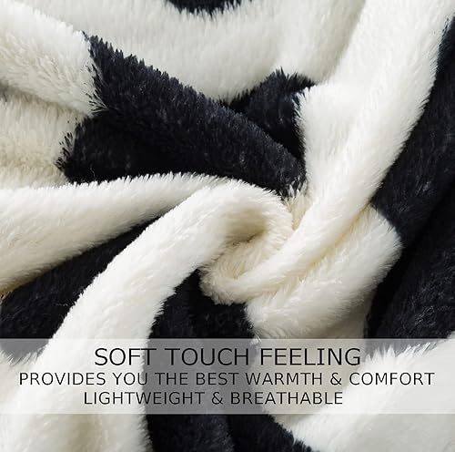 Miniatura 5 de Hozy - Cobija de forro polar para cama de 330GSM, suave, tela cepillada, muy cálida, para el sofá