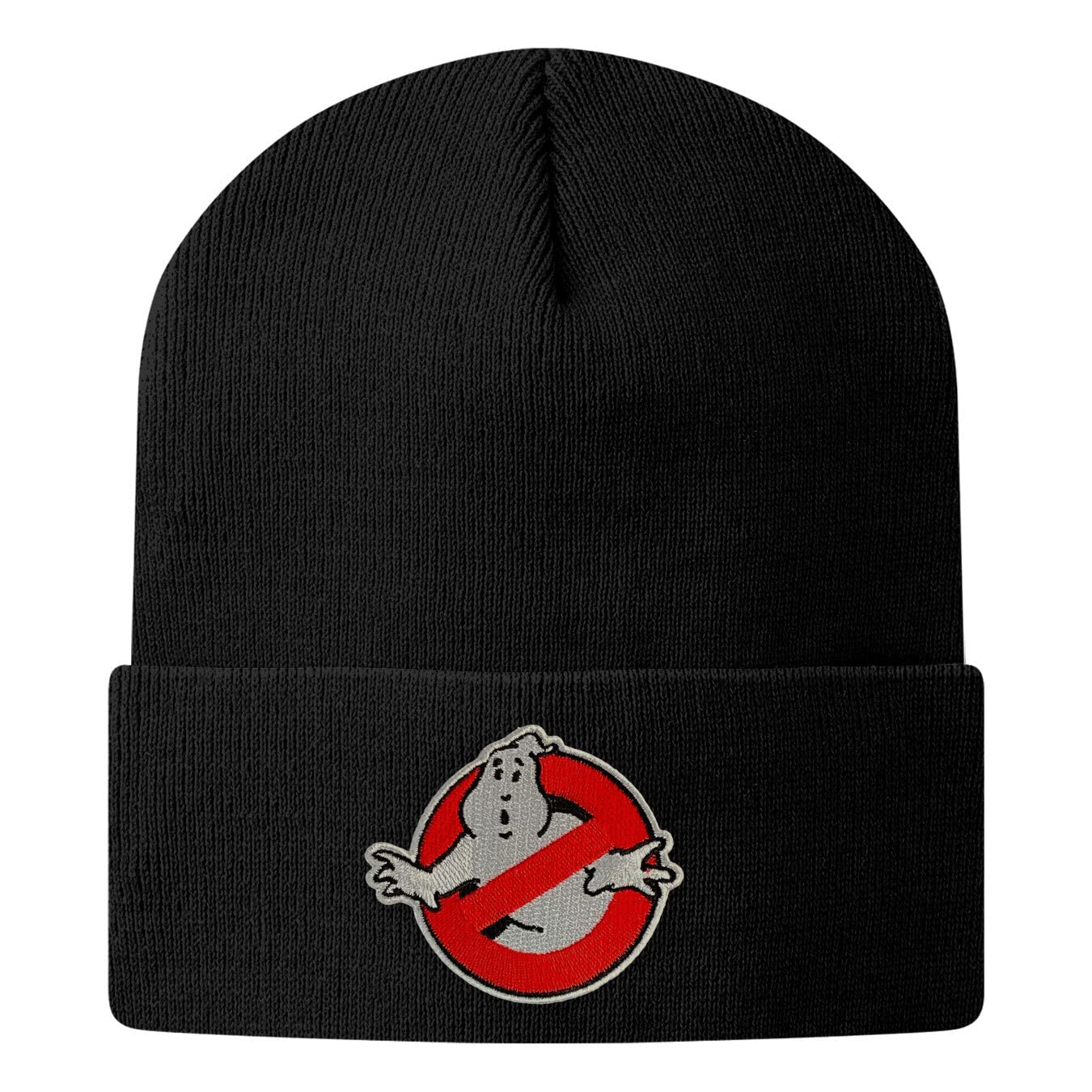 Ghostbusters Officially Licensed Patch Beanie Beanie (Black), One Size