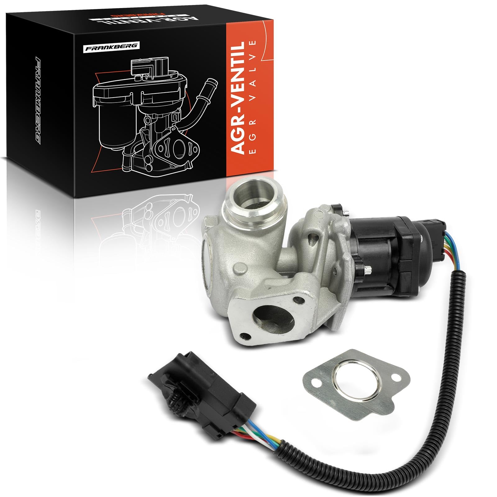 Frankberg Ricircolo dei gas di scarico della valvola EGR 3M5Q9D475DA | Compatibile con: V50 MW,C-Max DM2,C30,Focus II Stufenheck DA,S40 II 544,Focus C-Max,Focus II DA DP HCP,Focus II Turnier DA
