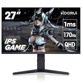 美品KOORUI ゲーミングモニター 27E1QA 27インチ Amazon.co.jp: KOORUI 27インチ ゲーミングモニター 27E1QA QHD
