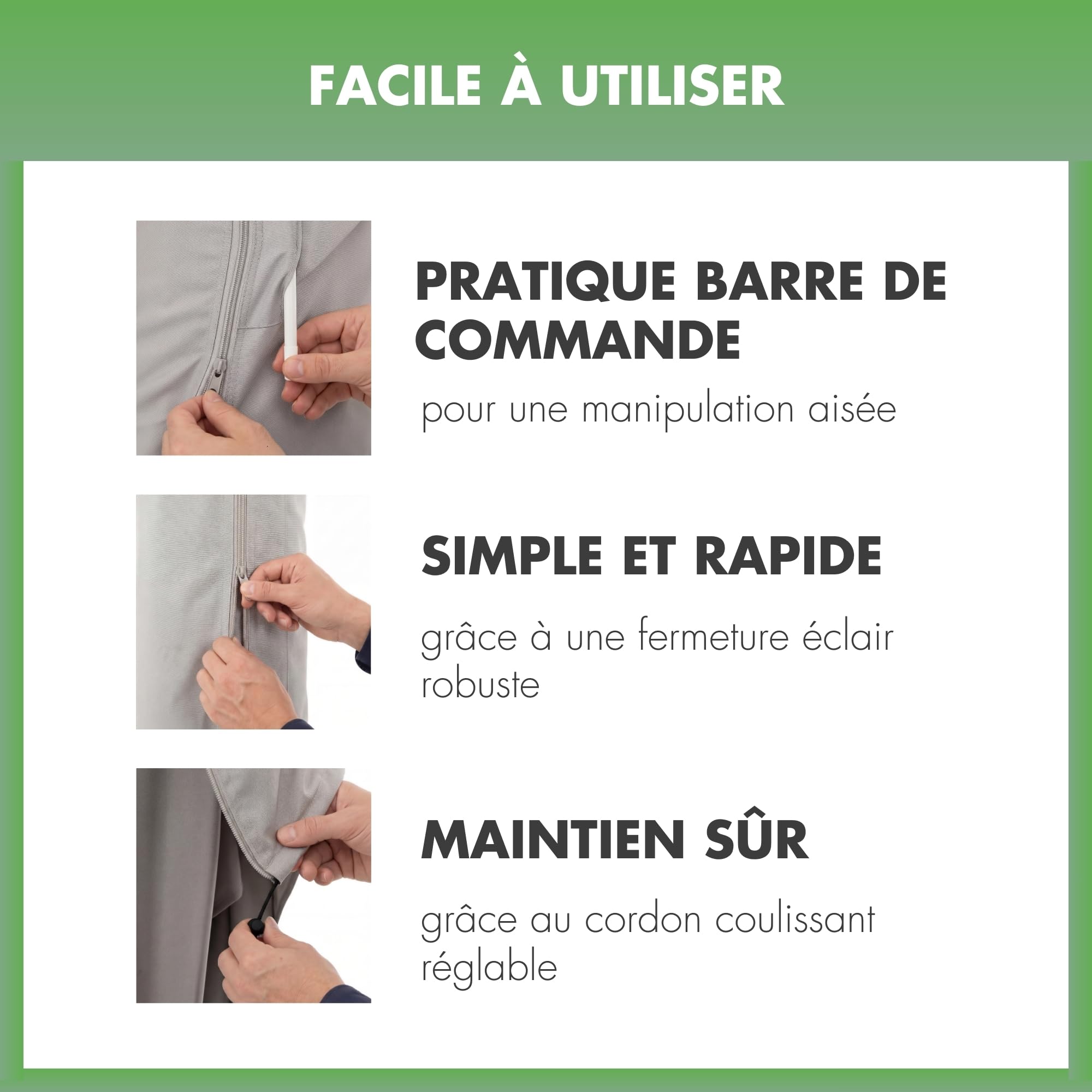 doppler Housse de parasol L, parasol déporté jusqu’à Ø 370 cm