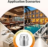 Vista 7 de Lata de leche de 5.28 galón/20 litros, jarra de leche de acero inoxidable 201, mango grueso con tapa sellada, cubo de leche resistente, para vino