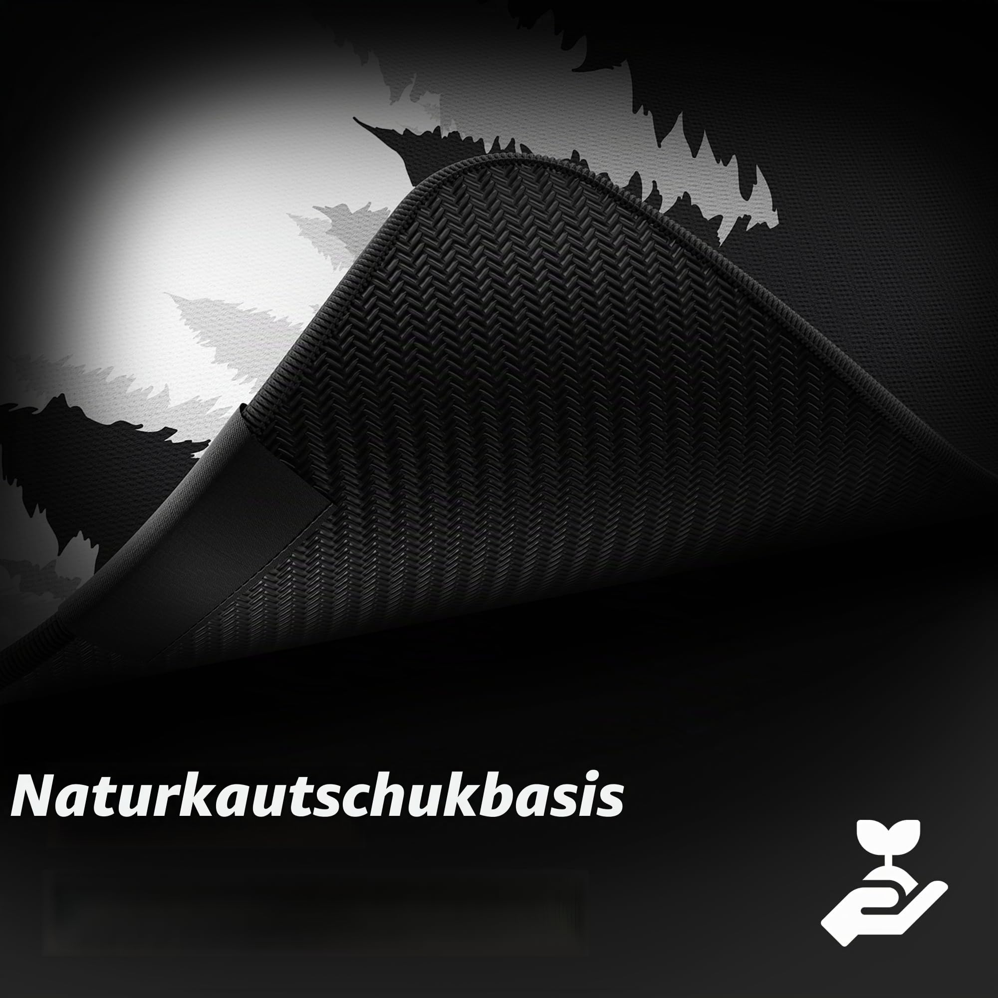 Hystar Erweitertes Gaming-Mauspad | XXL 91,4 x 40,6 cm | 5 mm Dicke, wasserdichte Oberfläche, glattes Polyestergewebe und Unterseite aus Naturkautschuk | Arctic