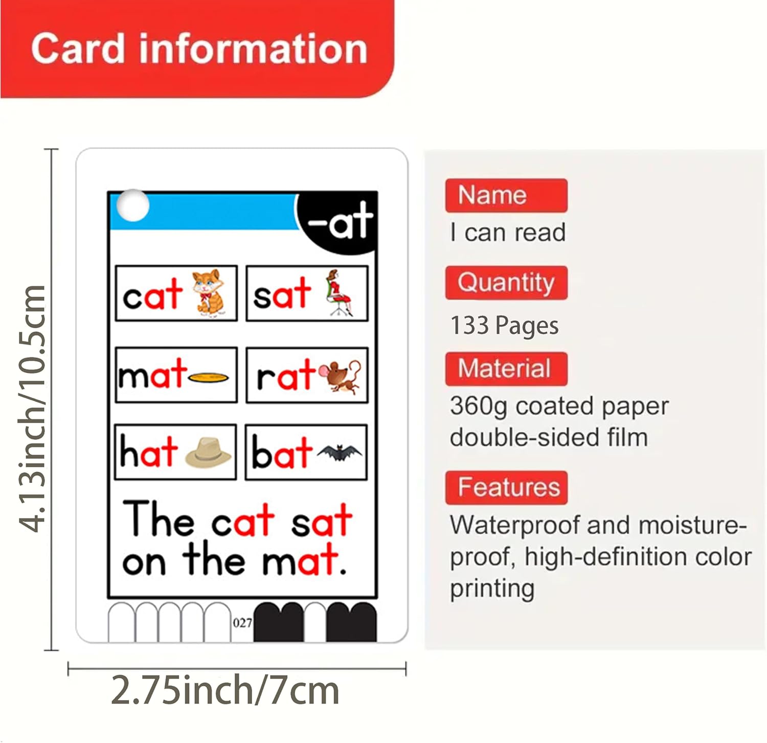 XDNOOK Phonics Flash Cards - 66 Cards，Learn to Read in 20 Phonic Stages，CVC Digraphs Blends Long Vowel Sounds, Classroom Homeschool Educational Toys for Kids Ages 4-8 Kindergarten 1st 2nd Grade