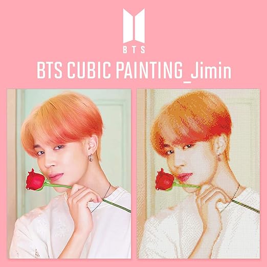 Amazon Com I Love Painting Bts Official Merchandise Cubic Painting Jimin Toys Games