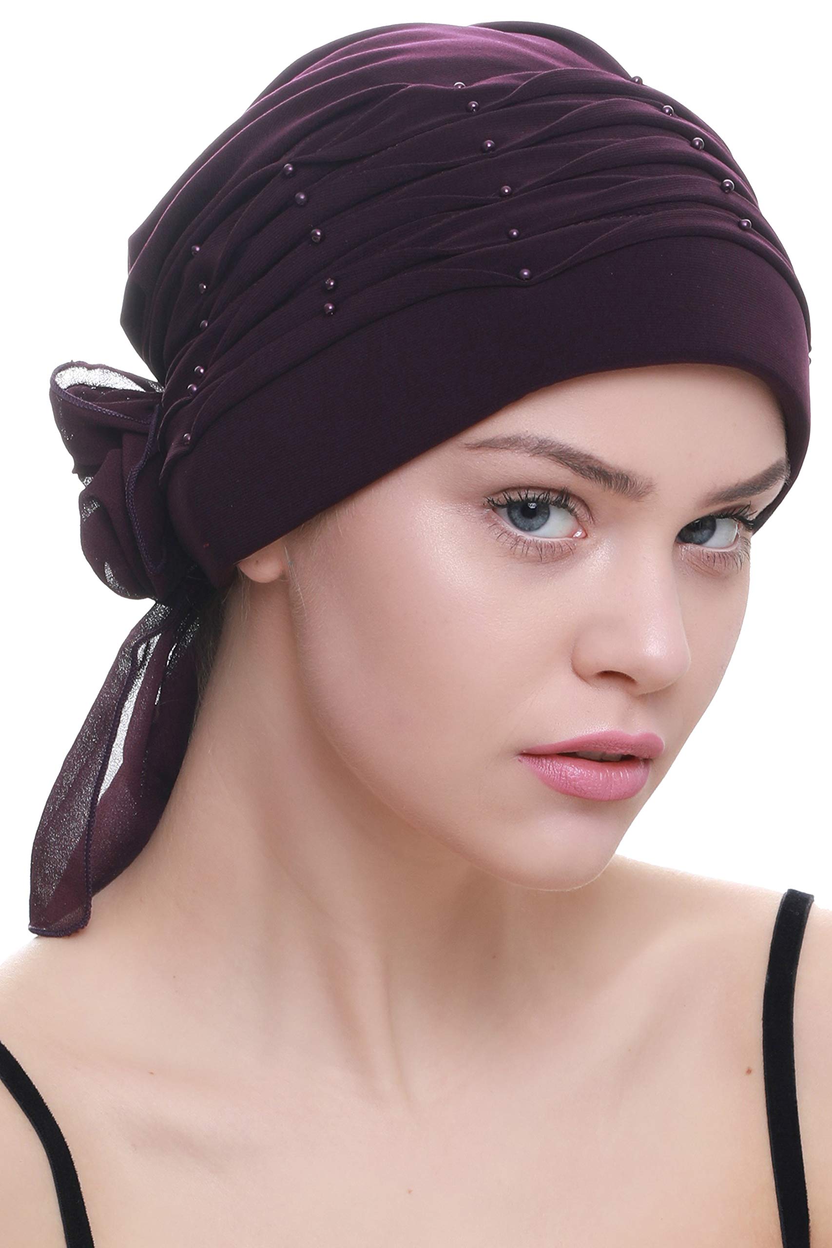 Deresina Headwear Women's Mulberry Deresina Chemo Headwear Twisted Hat ( - One Size)