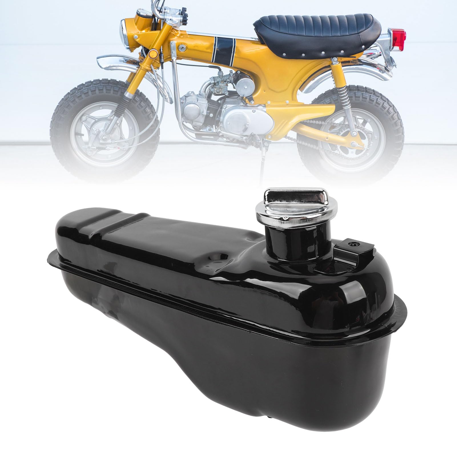 Zbiornik benzyny do motocykla 2 l zbiornik paliwa do szlaku CT70 1977-1982 ST90 Trailsport 1973-1975 o wysokiej wytrzymałości do konstrukcji żelaza o wyglądzie retro