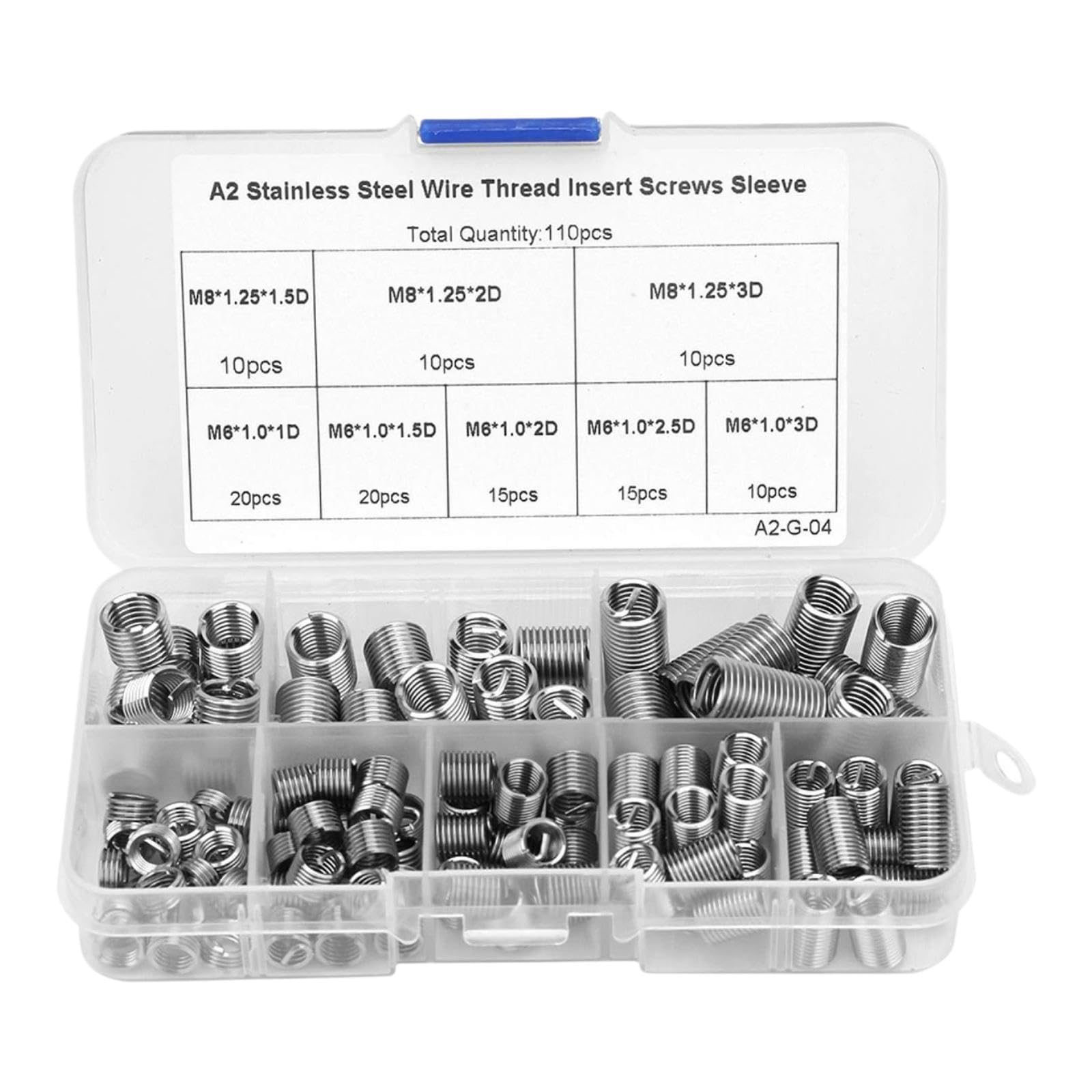 110Pcs Wire Screw Sleeves Home Fixing Trucks Thread Repair Insert Assortment|eBay Motors|Automotive Tools & Supplies|Hand Tools|Threading Tools-image-8