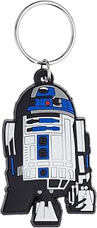 Star Wars Rubber Portachiavi R2-D2 6 cm International, multi-colour, 4 x 6 x 1.3 cm