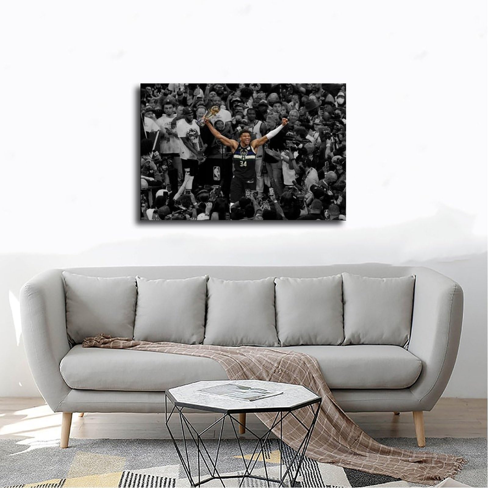 Poster Giannis Antetokounmpo 3 - Impression Sur Toile - Décoration