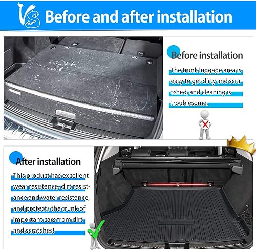 Vista 67 de Powerty Tapete para cajuela, olefina termoplástica (TPO), para todos los climas, para Hyundai Tucson 2016, 2017, 2018, 2019, 2020