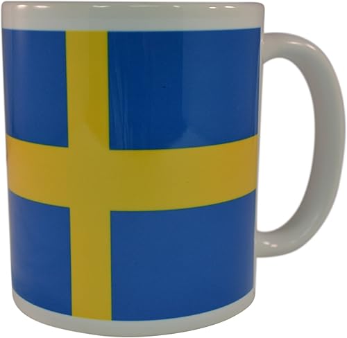 Miniatura 2 de Rogue River Tactical Taza de café con bandera sueca, gran idea de regalo para hombres y mujeres Suecia