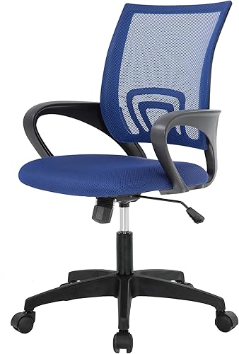 PayLessHere Silla de oficina en casa, silla de escritorio para computadora, silla ergonómica ajustable, soporte lumbar, reposabrazos ejecutiva con