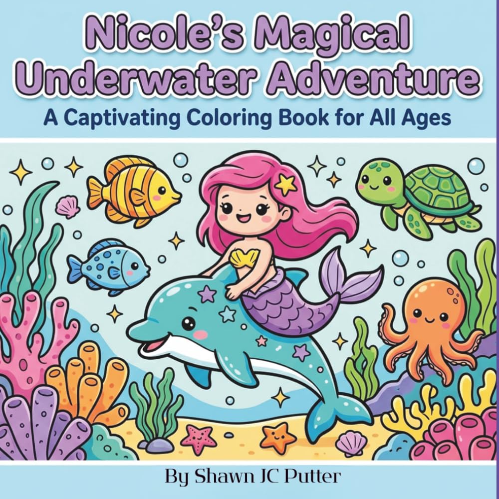 Nicole's Magical Underwater Adventure: A Captivating Coloring Book for All Ages (Magical Colouring Books)