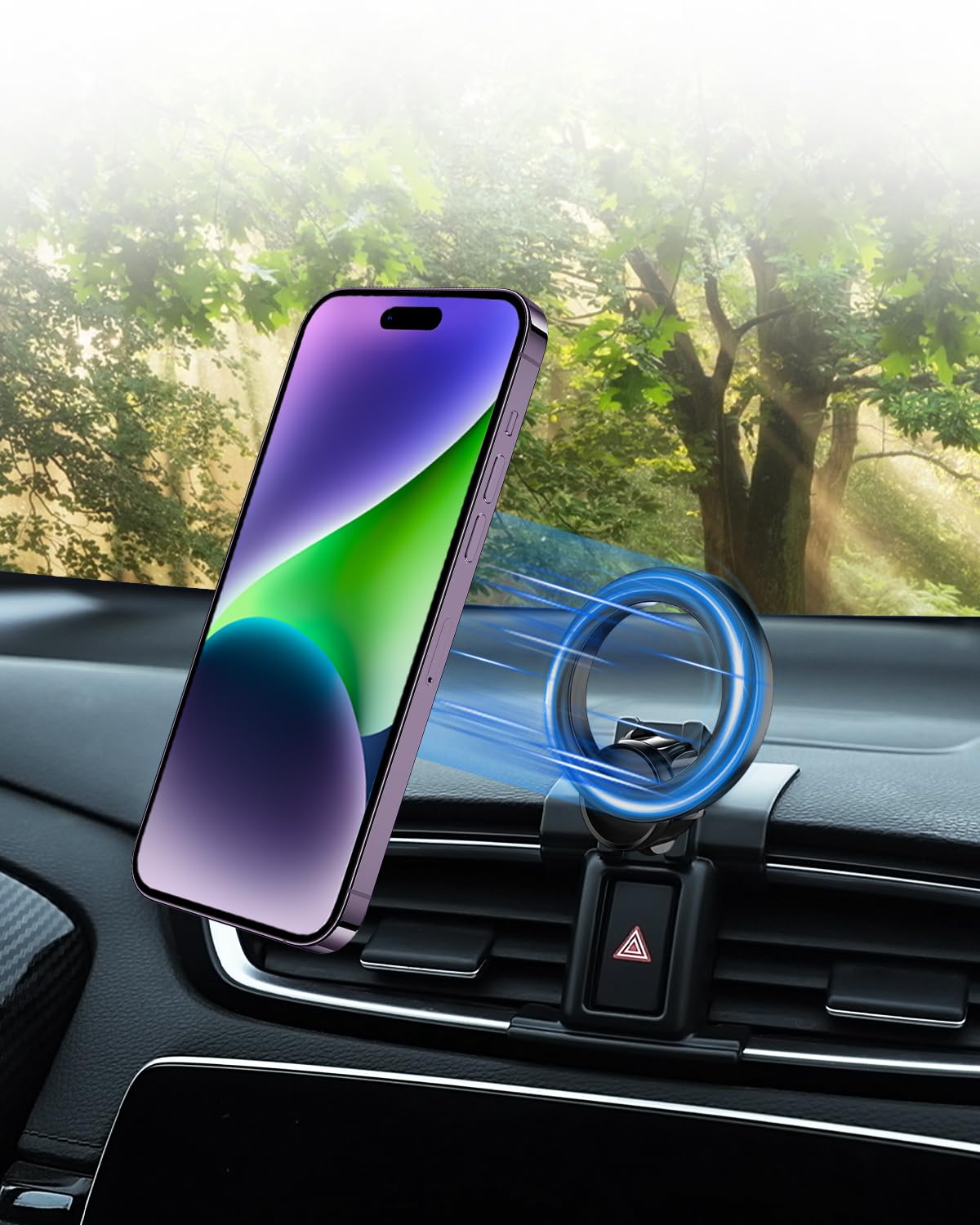 PZK Car Phone Holder for Honda CRV CR-V 2017 2018 2019-2020 2021 2022 Accessories 5th Gen CRV Custom Air Vent Car Phone Mount Compatible with Magsafe