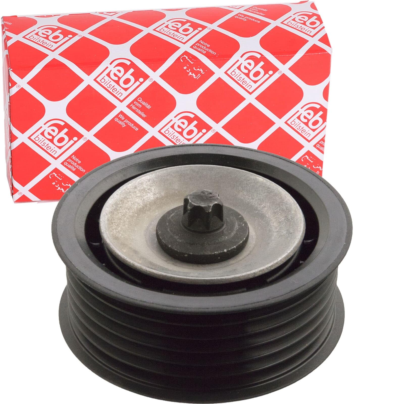 Aux Belt Idler Pulley fits JEEP RENEGADE 1.6D 2014 on 55263113 Guide Deflection