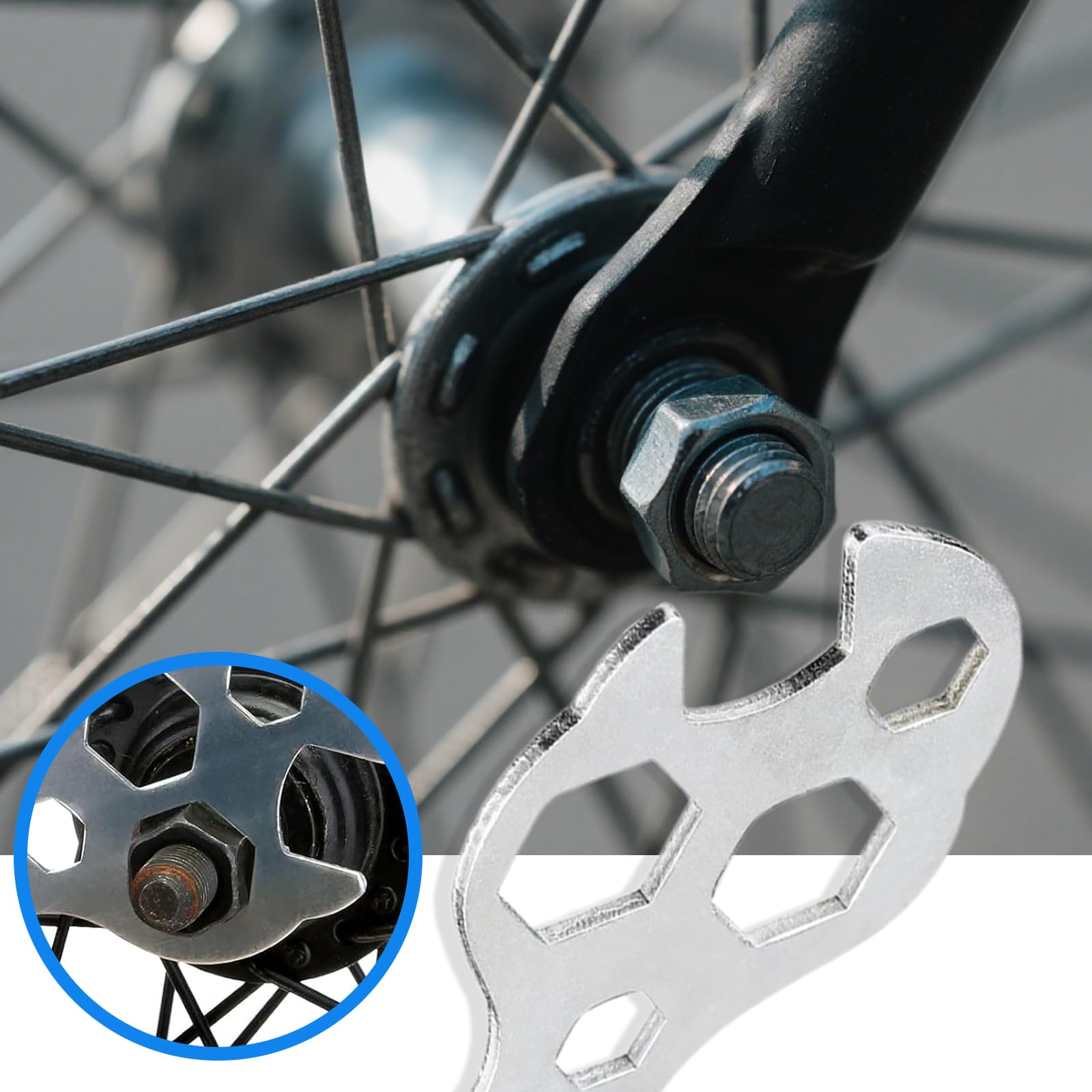2Pcs Multipurpose Bike Spanner Wrench for Bicycle Repairment Tools 10 in 1 Bike Repair Tool Kit Spanner Repair Tool Kits with Easy Operation for Keeping Bicycles Maintained - Image 3