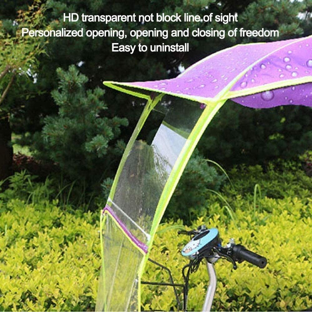 Cubierta para la lluvia Movilidad Scooter Sol Lluvia Viento Cubierta Coche eléctrico Prevenir paraguas, Universal Coche Motor Scooter Paraguas Movilidad Parasol Cubierta para la lluvia Impermeable (D)