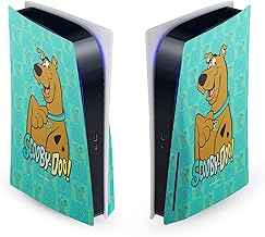 Head Case Designs Officially Licensed Scooby-Doo Scoob Graphics Vinyl Faceplate Sticker Gaming Skin Decal Cover Compatible with Sony Playstation 5 PS5 Disc Edition Console