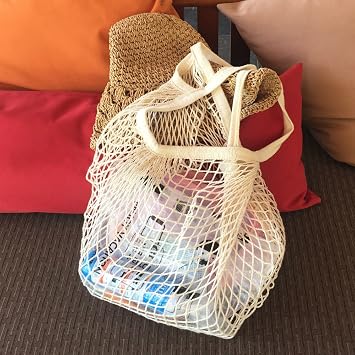YEKEYI 4Pcs Portable Reusable Mesh Cotton Net String Bag Organizer Shopping Tote Handbag Fruit Storage Shopper New
