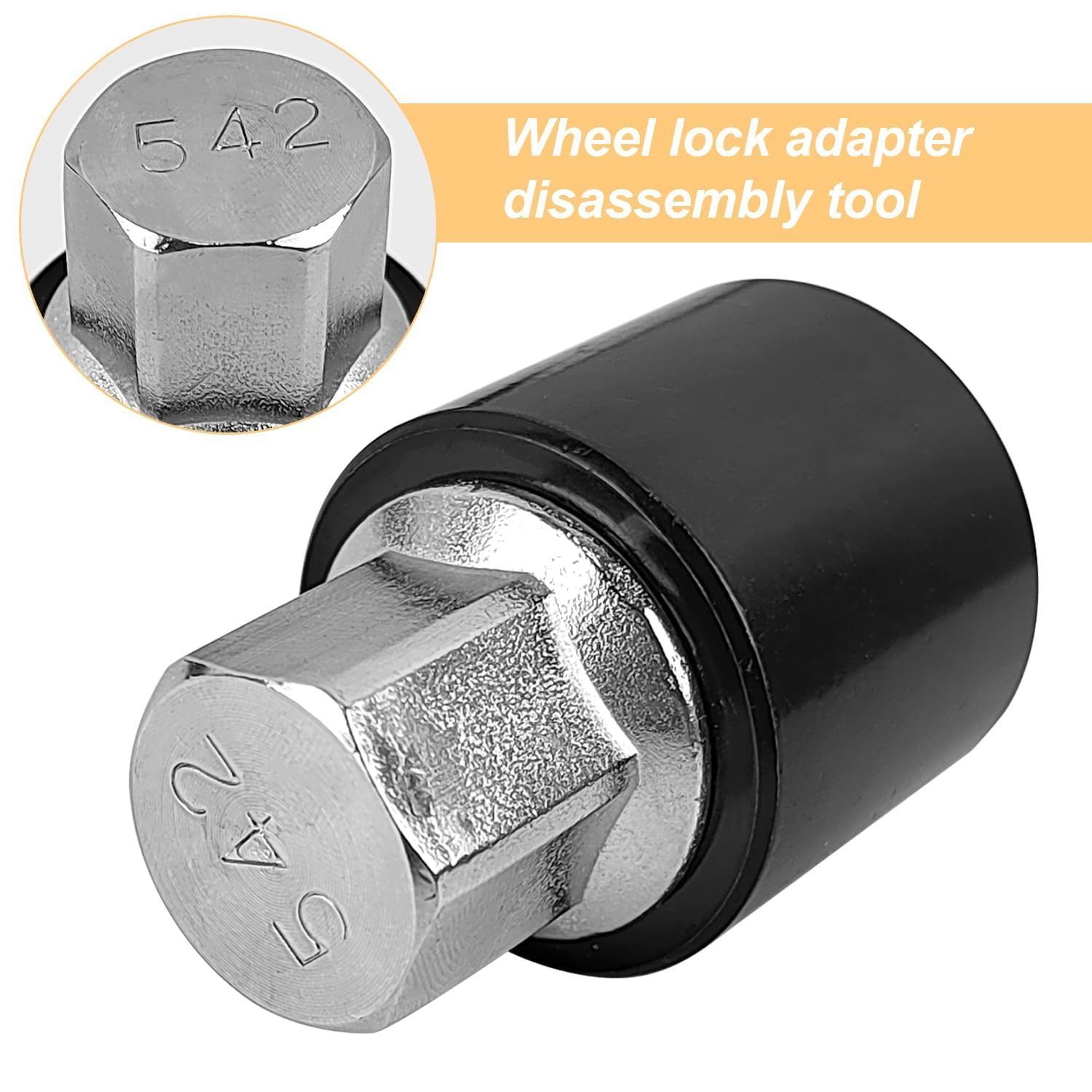 Adaptateur de Verrouillage de Jante, Douille Antivol pour VW - Retirez Facilement les Écrous de Roue de Votre Voiture, Générique Original 542