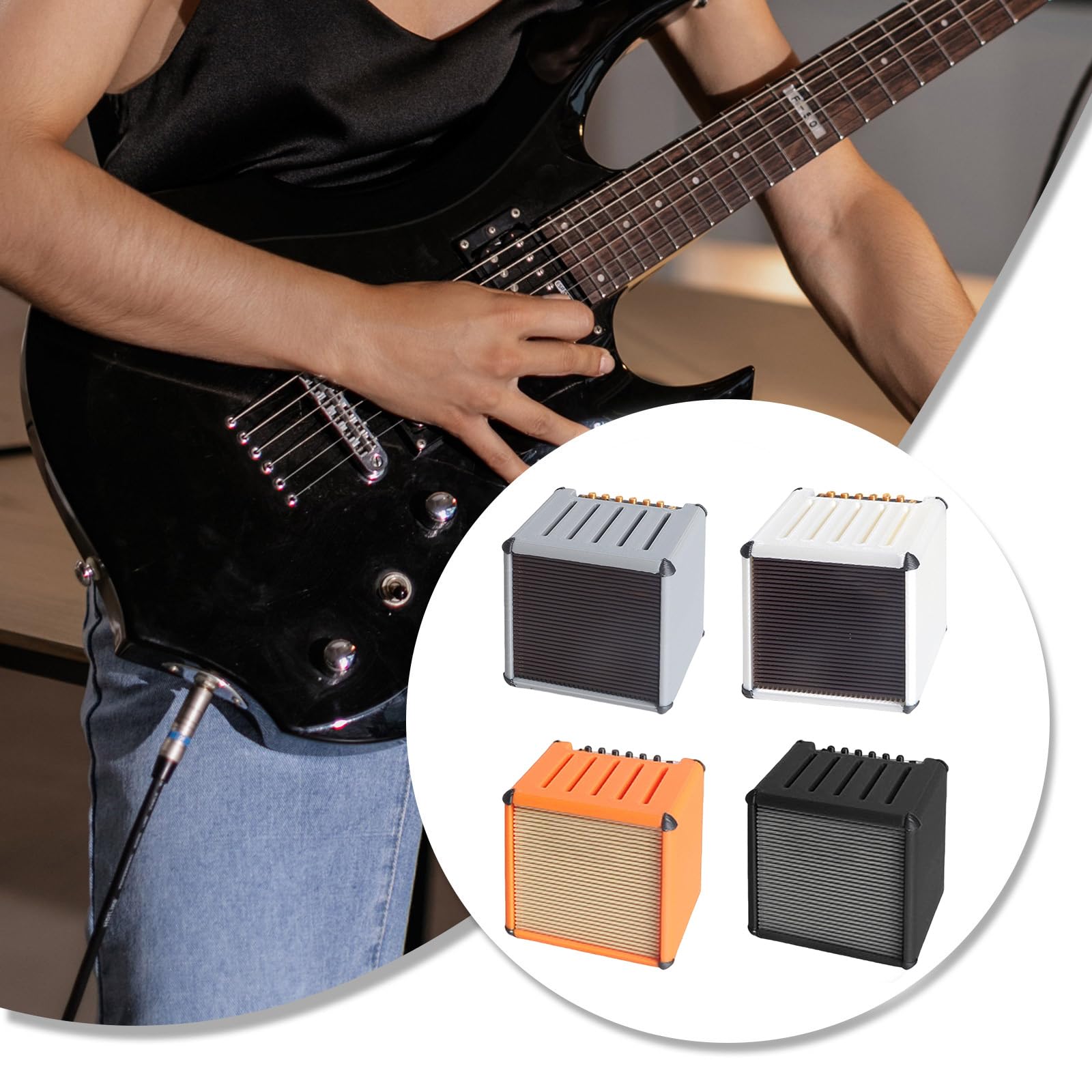 WEISUYUUS 3D Printed Pick Storage Box Large Capacity Portables Guitar Pick Holder for Easy Portability and Organization