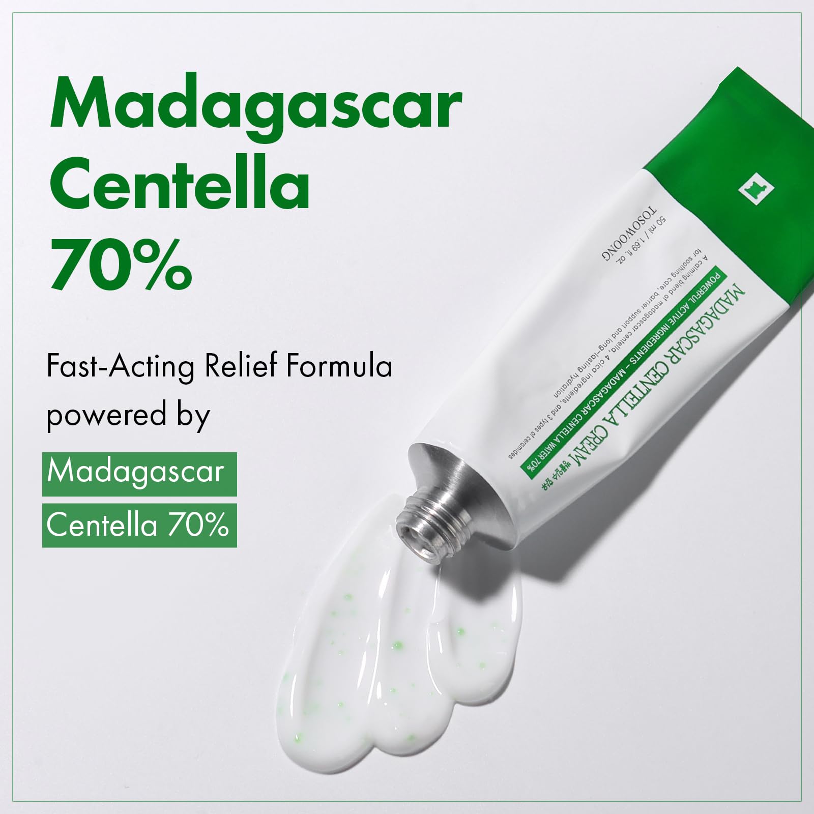 Duo Lenitivo e Idratante: TOSOWOONG Crema Madagascar Centella & Siero Acido Azelaico per una Pelle Calma e Radiosa