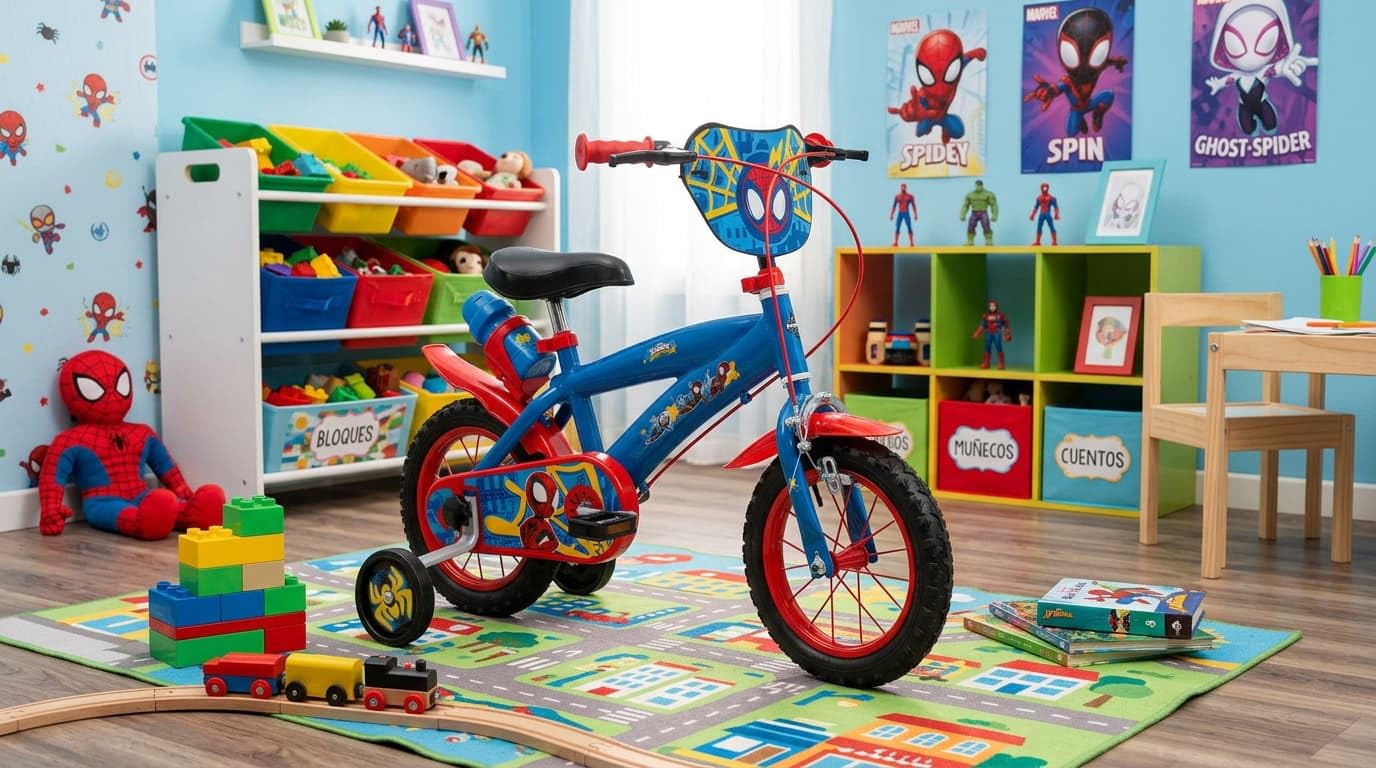 TOIMSA Bicicleta 12" Spiderman Huffy (3/5 años)