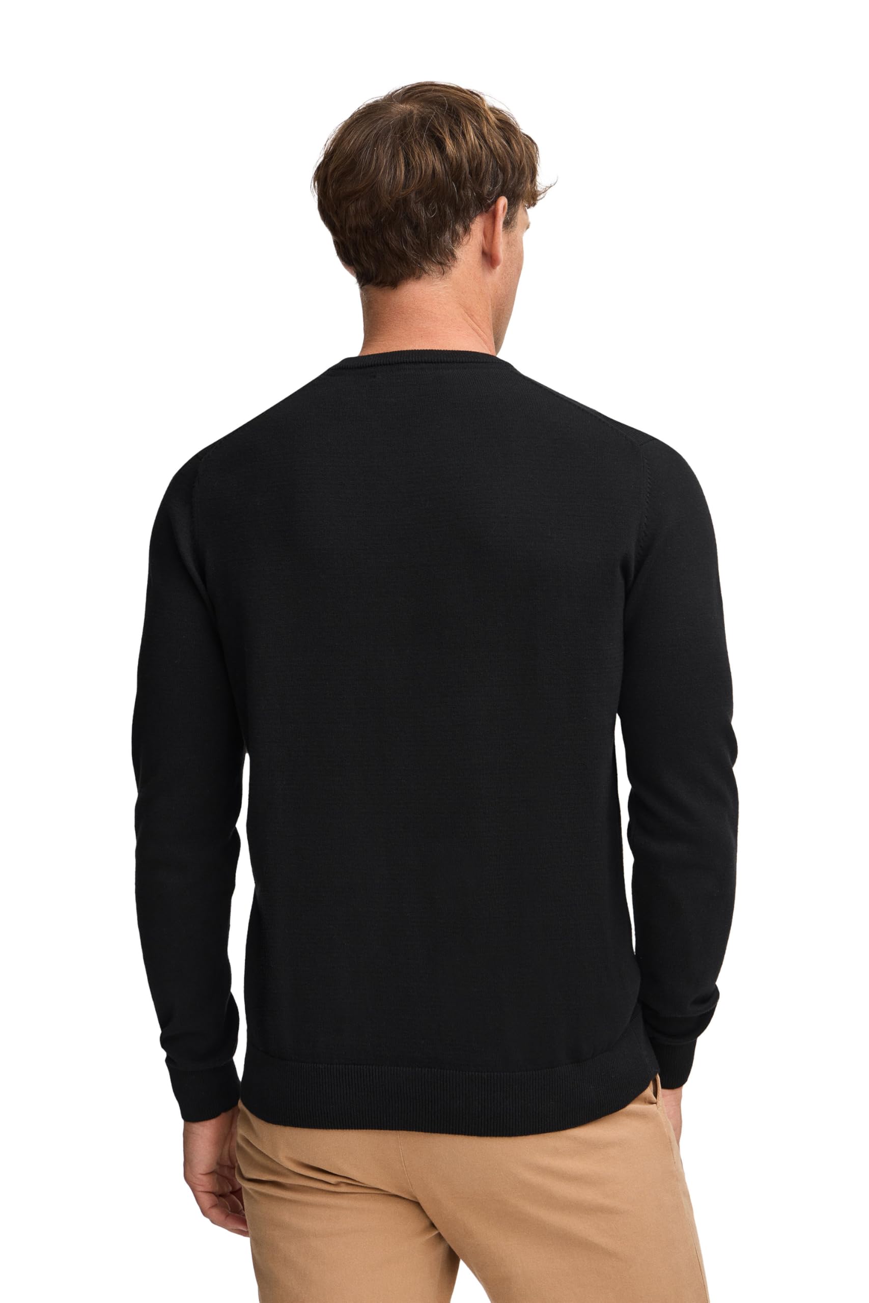 Polo Club Maglione a Treccia da Uomo con Logo e Scollo Tondo