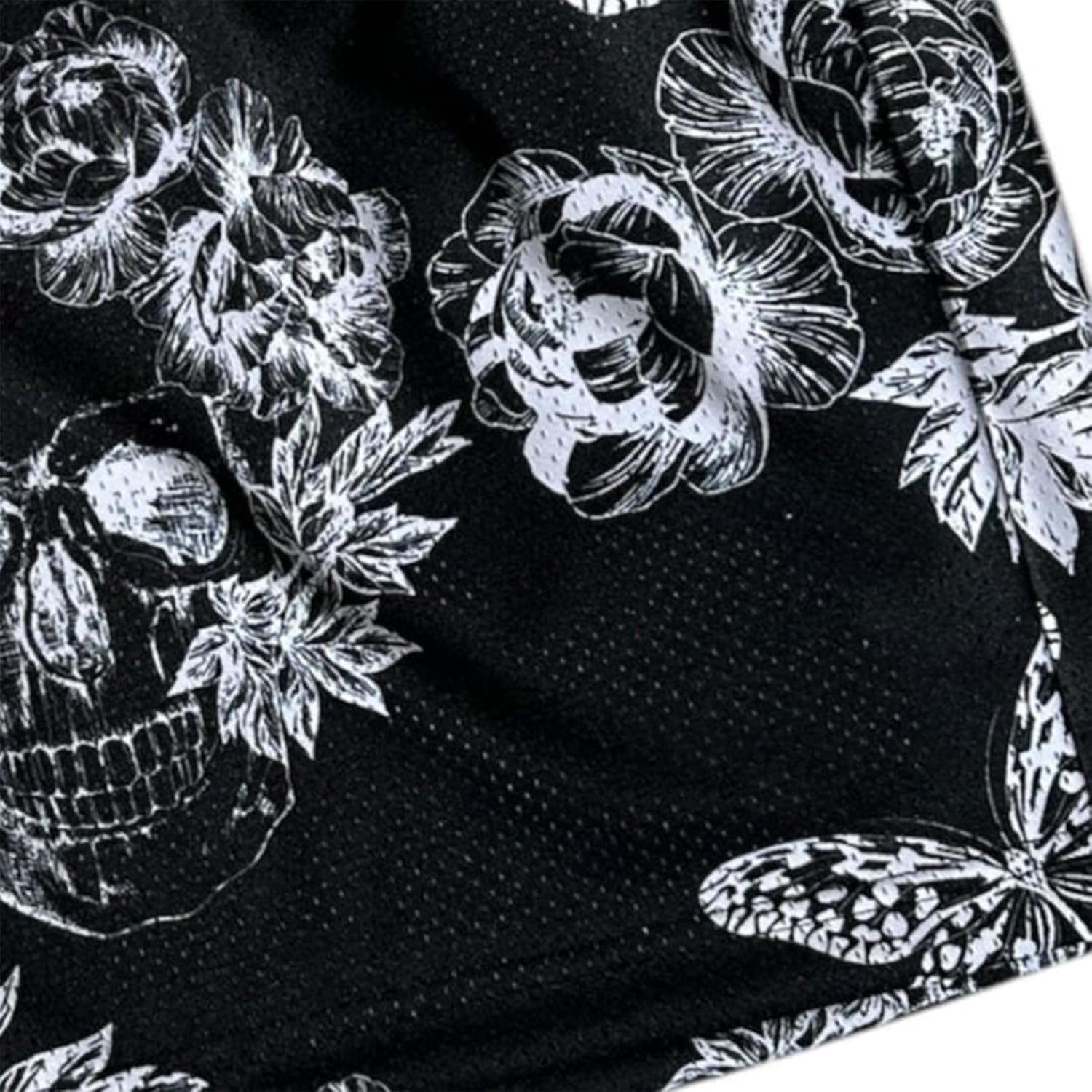 BOOMLEMON Mens Mesh Graphic Print Shorts Fashion Designer Workout Shorts Retro Casual Cool Streetwear Short Pants - Image 8