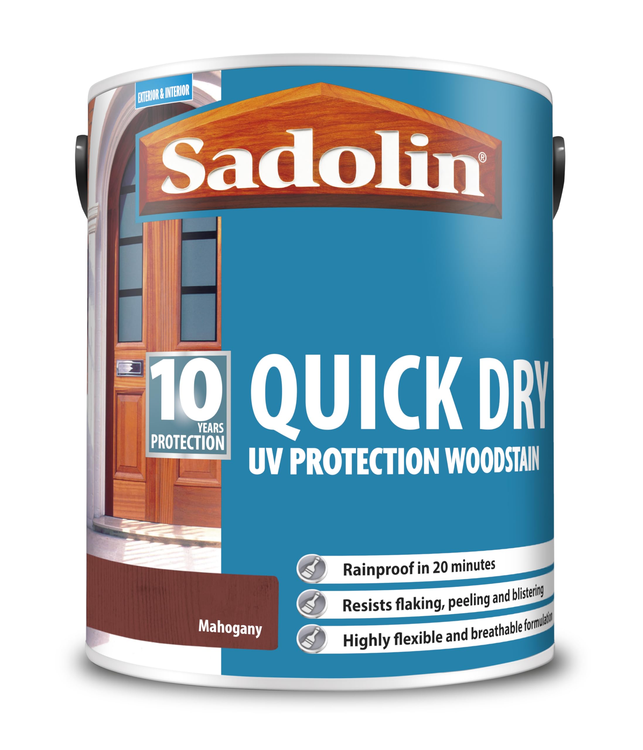 Sadolin 10 Year Quick Dry Woodstain Long-Lasting Exterior Protection Quick-Drying, Weather Resistant Wood Finish