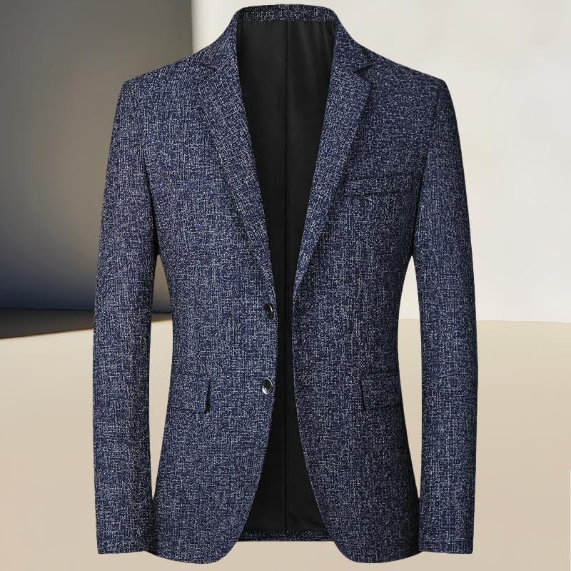 Blazer homme simple décontracté pour le printemps veste légère ajustée
